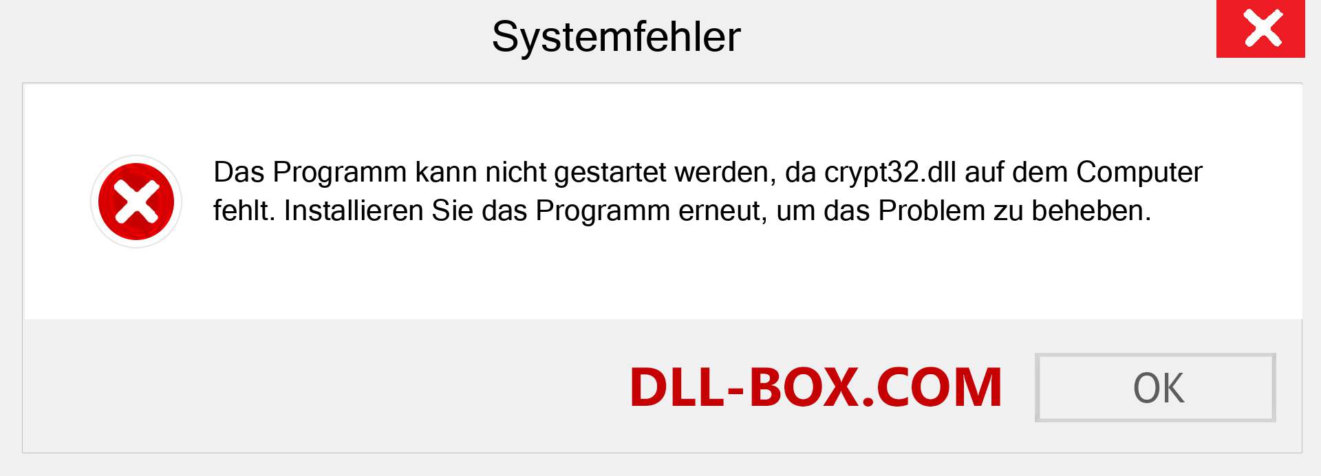 crypt32.dll-Datei fehlt?. Download für Windows 7, 8, 10 - Fix crypt32 dll Missing Error unter Windows, Fotos, Bildern